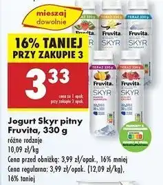 Biedronka Jogurt mango marakuja Fruvita Skyr oferta