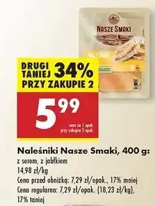 Biedronka Naleśniki z serem i rodzynkami Nasze Smaki oferta