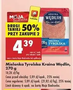 Biedronka Mielonka tyrolska Kraina Wędlin oferta