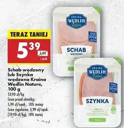 Biedronka Szynka wędzona Kraina Mięs Nature oferta