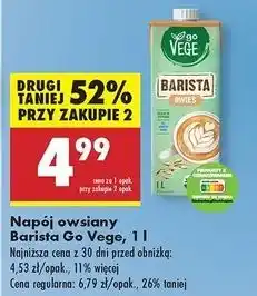 Biedronka Napój owsiany barista Govege oferta