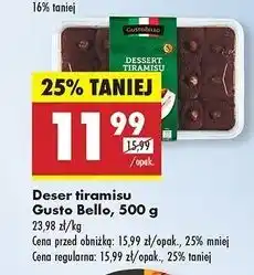 Biedronka Deser tiramisu Gustobello oferta