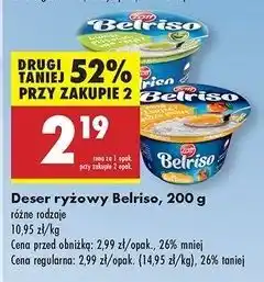 Biedronka Ryż na mleku karmelowy Zott Belriso oferta
