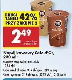 Biedronka Napój kawowy macchiato Cafe D'or oferta