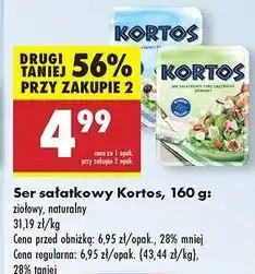 Biedronka Kortos ser sałatkowy ziołowy Turek Naturek oferta