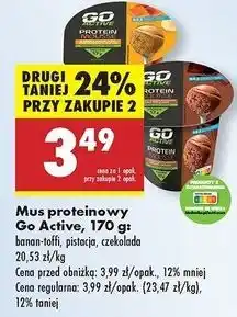 Biedronka Mus pistacjowy Go Active oferta