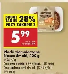 Biedronka Placki ziemniaczane Nasze Smaki oferta