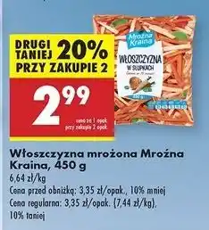 Biedronka Włoszczyzna słupki Mroźna Kraina oferta