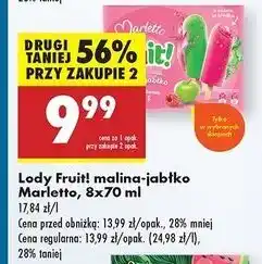 Biedronka Lody fruit! Marletto oferta