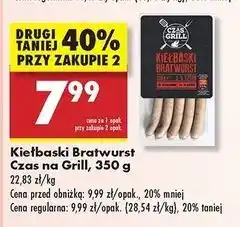 Biedronka Kiełbaski bratwurst Czas Na Grill oferta