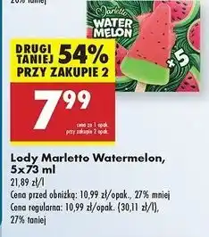 Biedronka Lody watermelon Marletto oferta
