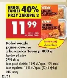 Biedronka Polędwiczki z kurczaka pikantne Yeemy oferta