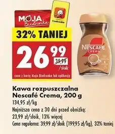 Biedronka Kawa Nescafe Crema oferta