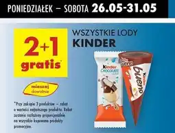 Biedronka Lód Kinder Chocolate oferta