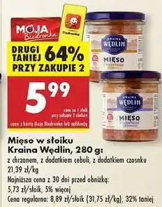 Biedronka Mięso z dodatkiem czosnku Kraina Wędlin oferta