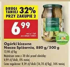 Biedronka Ogórki kiszone Nasza Spiżarnia oferta