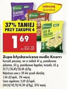 Biedronka Teriyaki Knorr Nudle oferta