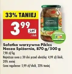 Biedronka Sałatka warzywna pikles Nasza Spiżarnia oferta