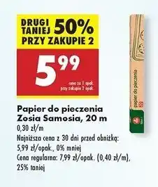 Biedronka Papier do pieczenia 20 m Zosia Samosia oferta