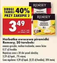 Biedronka Herbata o smaku owoców leśnych Remsey oferta