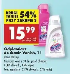 Biedronka Odplamiacz w płynie Vanish Oxi Action Krystaliczna Biel oferta