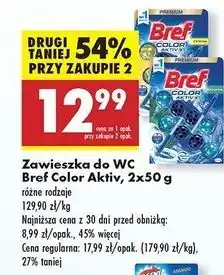 Biedronka Zawieszka do wc cytryna Bref Color Aktiv (Wcześniej Blue Active) oferta