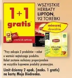 Biedronka Herbata Lipton Daring English Breakfast oferta