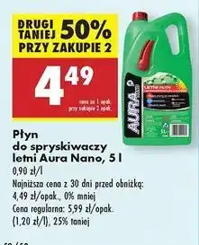 Biedronka Płyn do spryskiwaczy letni Aura Nano oferta