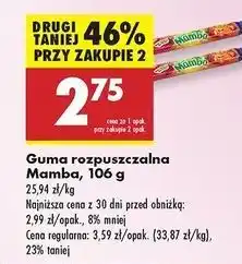 Biedronka Guma rozpuszczalna wieloowocowa Mamba oferta