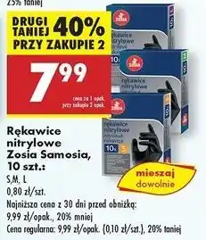 Biedronka Rękawice nitrylowe czarne l Zosia Samosia oferta
