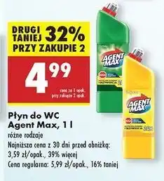 Biedronka Płyn do wc leśny Agent Max oferta