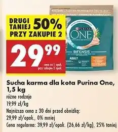 Biedronka Karma dla kota adult kurczak i pełne ziarna Purina One oferta