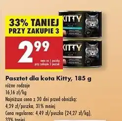 Biedronka Karma dla kota pasztet z królikiem Kitty Excellence oferta