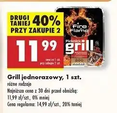 Biedronka Grill jednorazowy Fire & Flame oferta