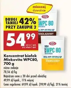 Biedronka Odżywka białkowa wpc 80 czekolada Mlekovita Sba oferta