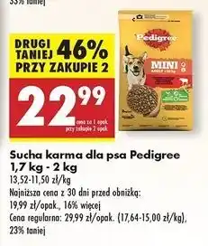 Biedronka Karma dla psa mini adult z wołowiną Pedigree Vital oferta