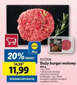 Lidl Big burger Rzeźnik Codzienna Dostawa oferta