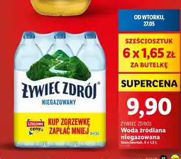 Lidl Woda niegazowana Żywiec Zdrój oferta