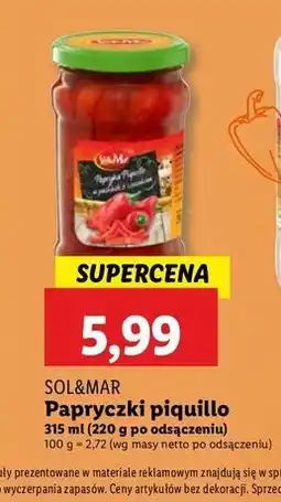 Lidl Papryka piquillo grillowana krojona Sol&Mar oferta