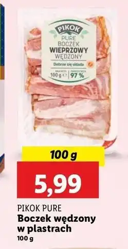Lidl Boczek wędzony Pikok Pure oferta