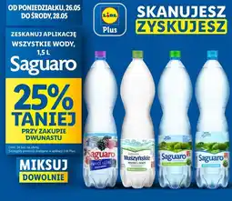 Lidl Woda średnionasycona Saguaro Muszyńskie oferta
