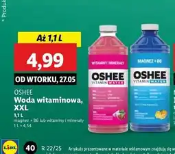 Lidl Napój witaminy i minerały Oshee Vitamin Water oferta