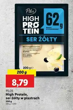 Lidl Ser żółty wysokobiałkowy Pilos High Protein oferta