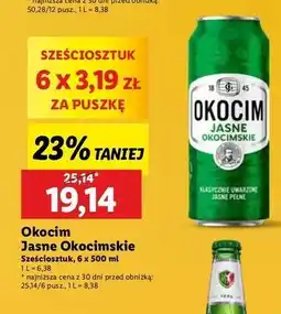 Lidl Piwo Okocim Jasne Okocimskie oferta
