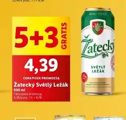 Lidl Piwo Zatecky Svetly Lezak oferta