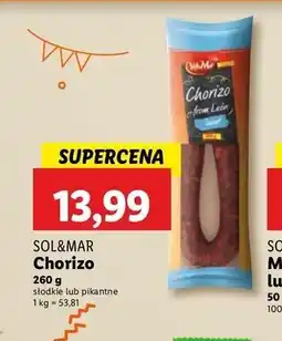 Lidl Chorizo z leon ostre Sol&Mar oferta