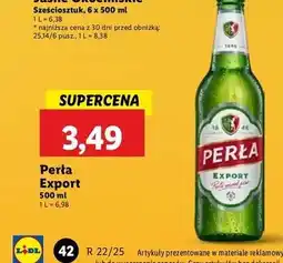 Lidl Piwo Perła Export oferta