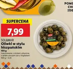 Lidl Oliwki zielone pikantne Sol&Mar oferta