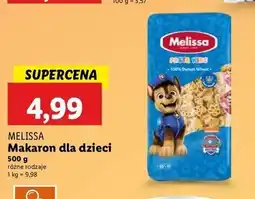 Lidl Makaron dla dzieci psi patrol Melissa Pasta Kids oferta