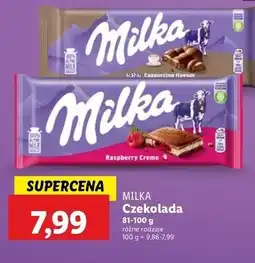 Lidl Czekolada cappucino Milka Bubbly oferta